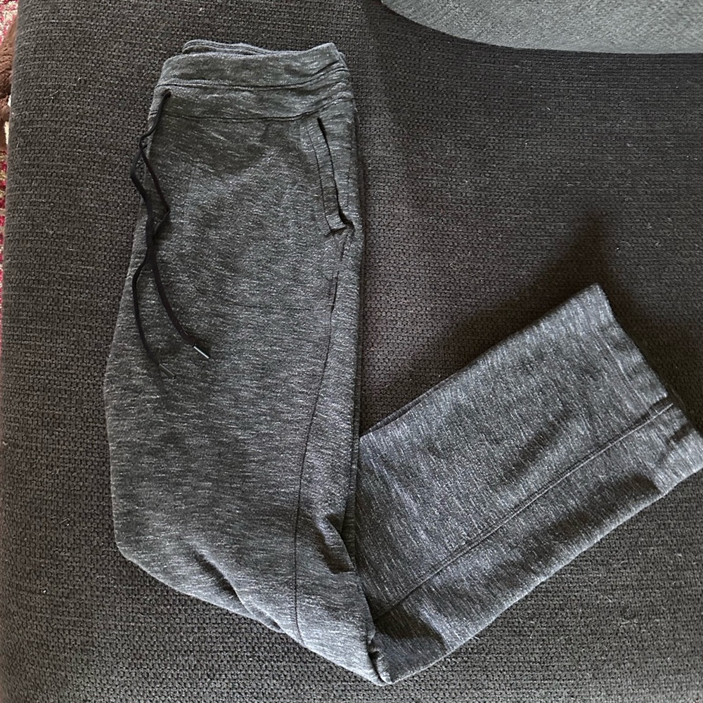 Athleta Heather Charcoal Jogger Pants - Drawstring Waist